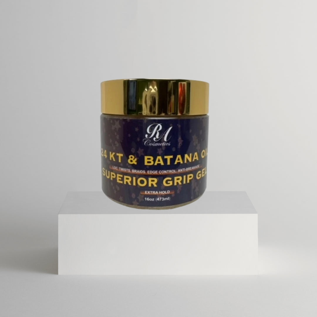 Batana Oil 24KT Gold Superior Grip Gel - Locs, Twist, Braids, Edge Control, Anti-Breakage