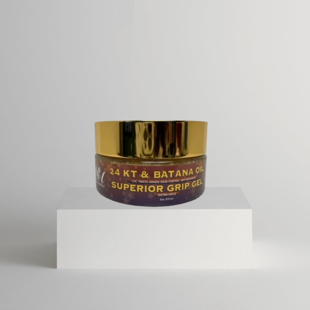 Batana Oil 24KT Gold Superior Grip Gel - Locs, Twist, Braids, Edge Control, Anti-Breakage
