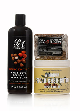 Liquid 100% African Black Soap - Unscented