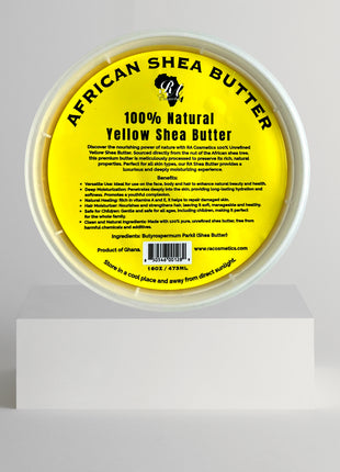 100% Natural African Shea Butter - Yellow Solid - Pure & Unrefined