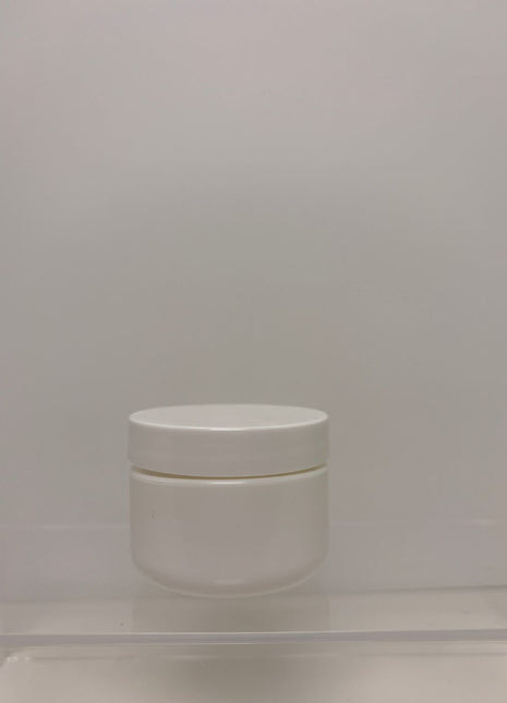 2 oz White Cosmetic Jar with Lid