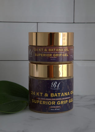 Batana Oil 24KT Gold Superior Grip Gel - Locs, Twist, Braids, Edge Control, Anti-Breakage