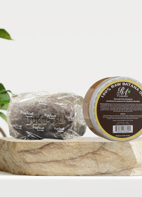 Raw Batana Oil (2oz) & Dudu-Osun Black Soap Bundle