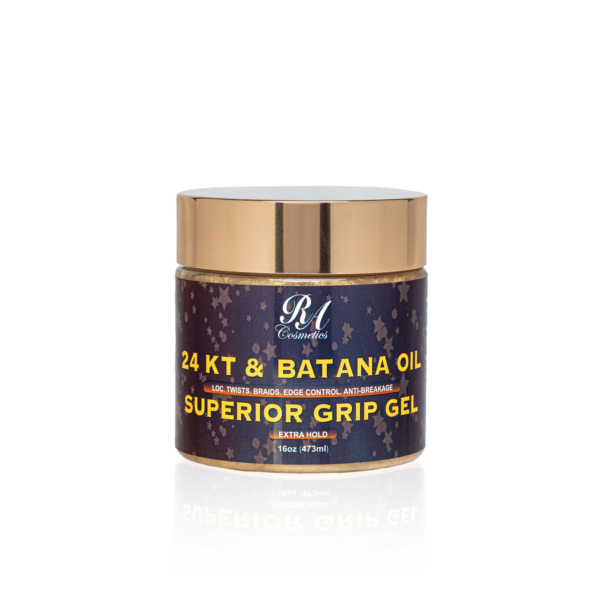 Batana Oil 24KT Gold Superior Grip Gel - Locs, Twist, Braids, Edge Control, Anti-Breakage