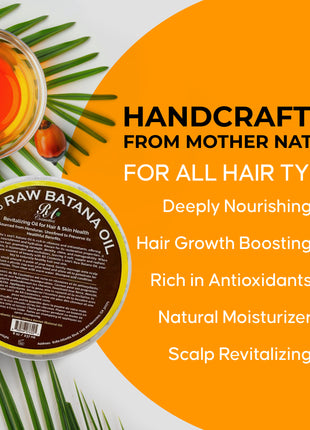 100% Raw Batana Oil for Hair Growth, Strength & Shine – Sourced from Honduras