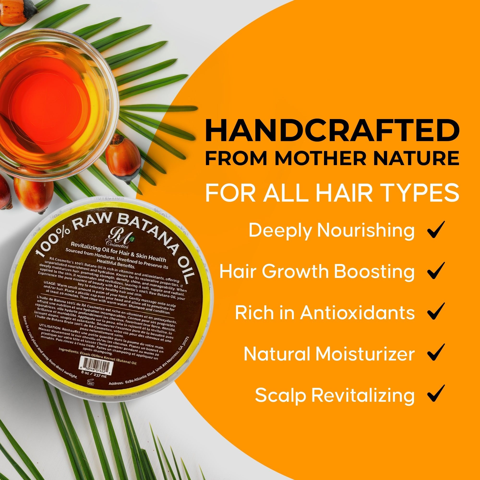 100% Raw Batana Oil for Hair Growth, Strength & Shine – Sourced from Honduras