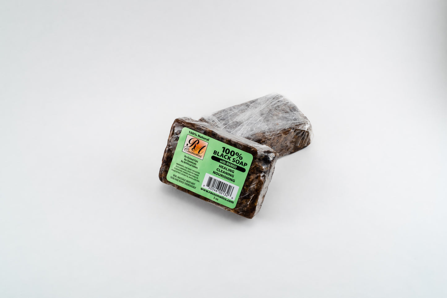 100% AFRICAN BLACK SOAP BAR - MANGO