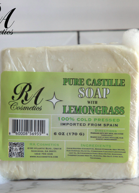Pure Castille Soap Bar w/ Lemongrass