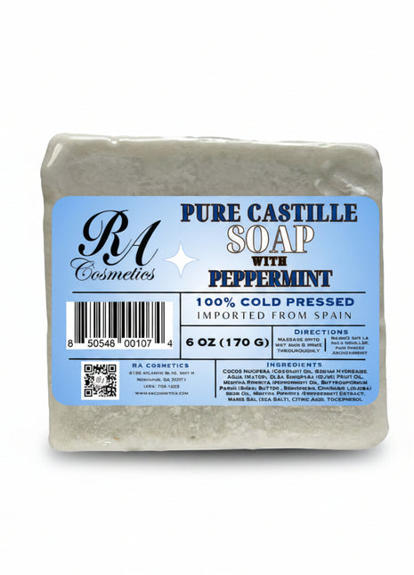 Pure Castille Soap Bar w/ Peppermint