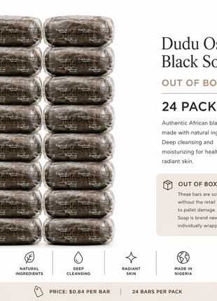 Dudu-Osun African Black Soap – 24 Pack (Out of Box)