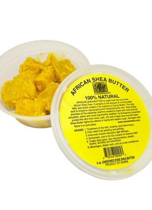 100% Natural African Shea Butter - Yellow Chunky - Pure & Unrefined