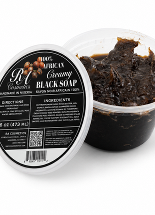 100% African Black Soap - Creamy