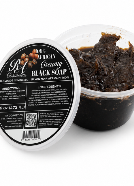 100% African Black Soap - Creamy