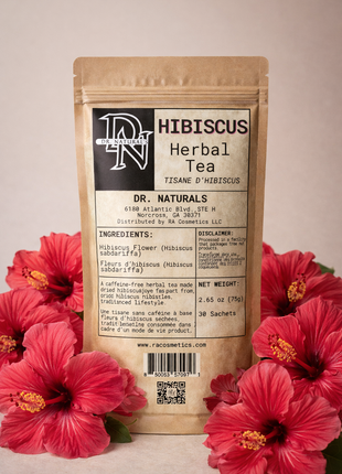 Dr. Natural's Hibiscus Herbal Tea - 30 Sachets