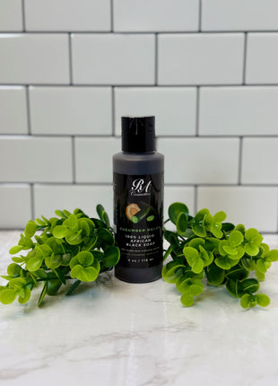 Liquid 100% African Black Soap w/ Cucumber Melon