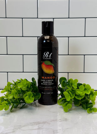 Liquid 100% African Black Soap w/ Mango