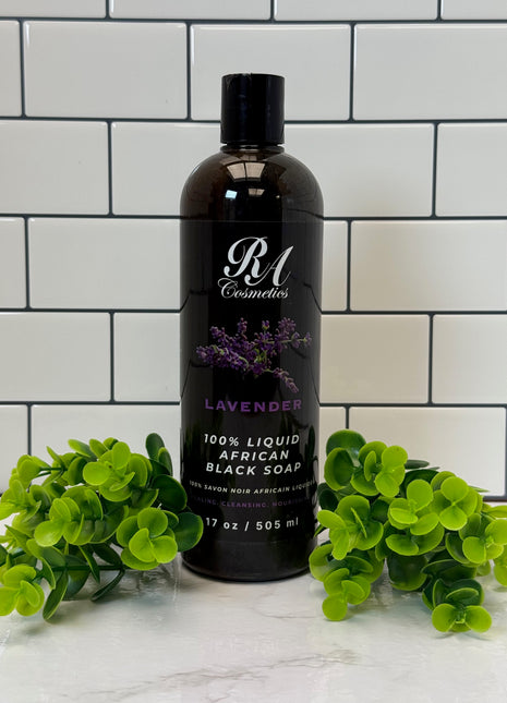 Liquid 100% African Black Soap w/ Lavender