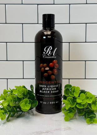 Liquid 100% African Black Soap - Unscented