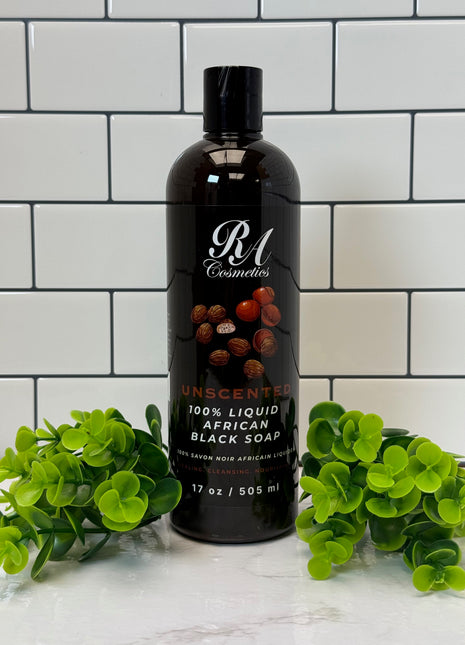 Liquid 100% African Black Soap - Unscented