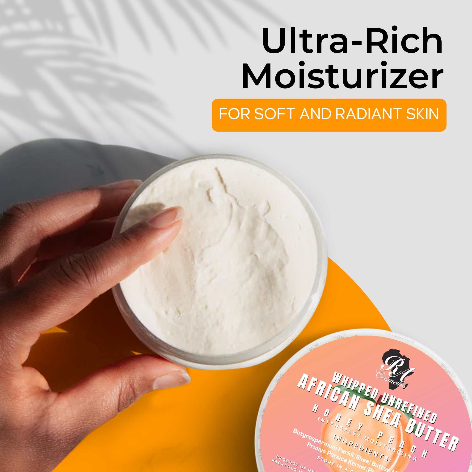 Whipped African Shea Butter w/ Honey Peach