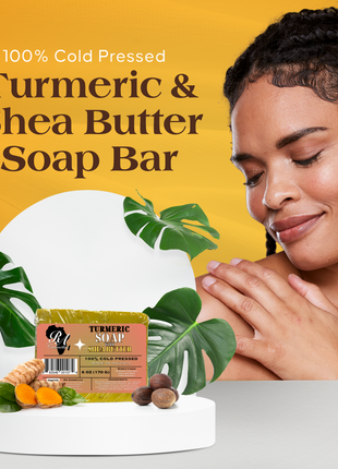 100% Turmeric & Shea Butter Healing Soap Bar