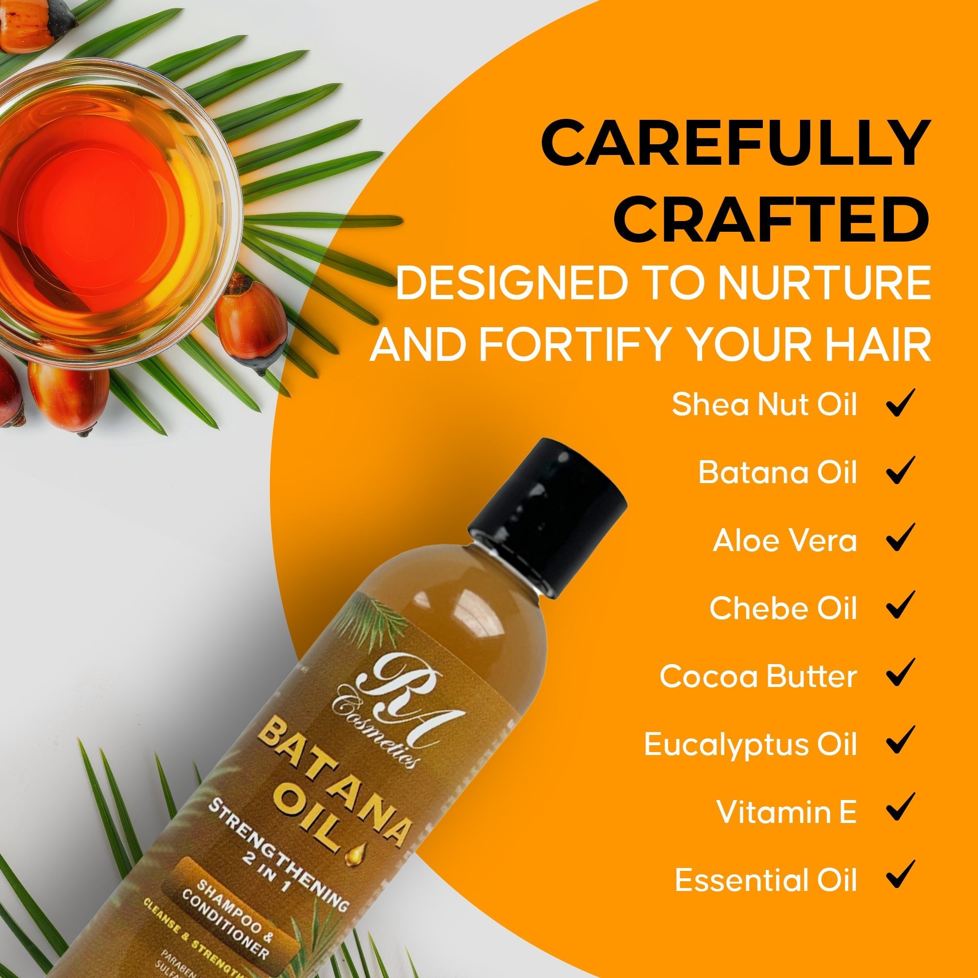 Batana Oil Strengthening 2 In 1 Shampoo & Conditioner