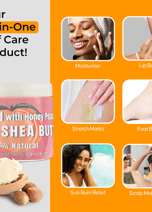 Whipped African Shea Butter w/ Honey Peach