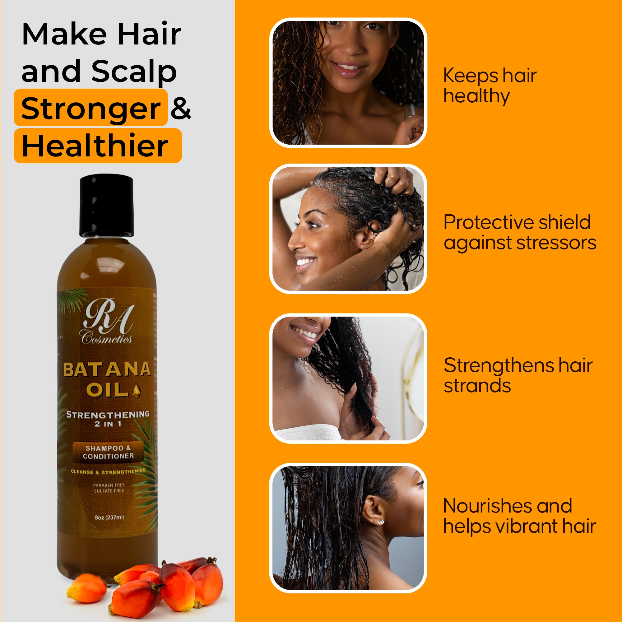 Batana Oil Strengthening 2 In 1 Shampoo & Conditioner