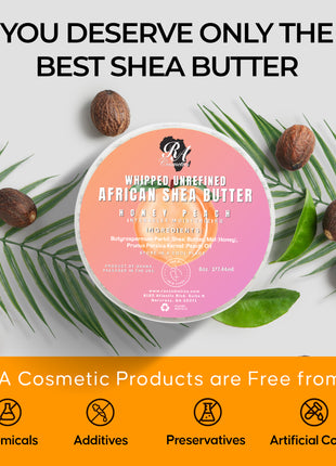 Whipped African Shea Butter w/ Honey Peach