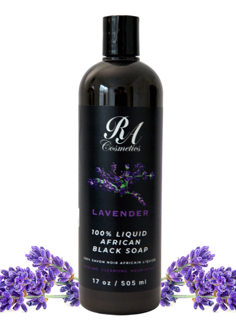 Liquid 100% African Black Soap w/ Lavender