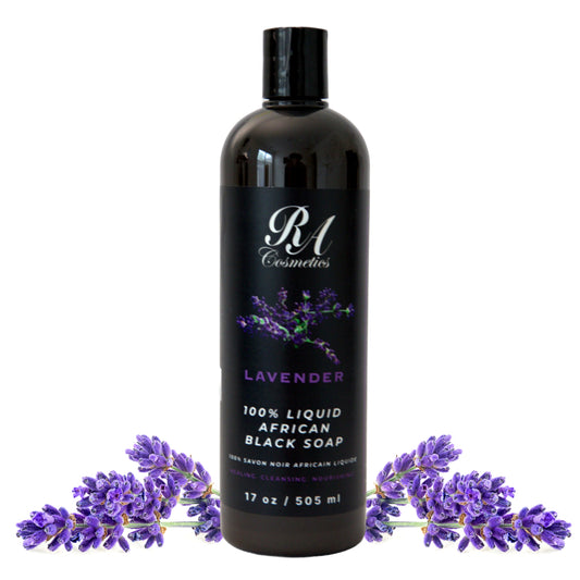 Liquid 100% African Black Soap w/ Lavender