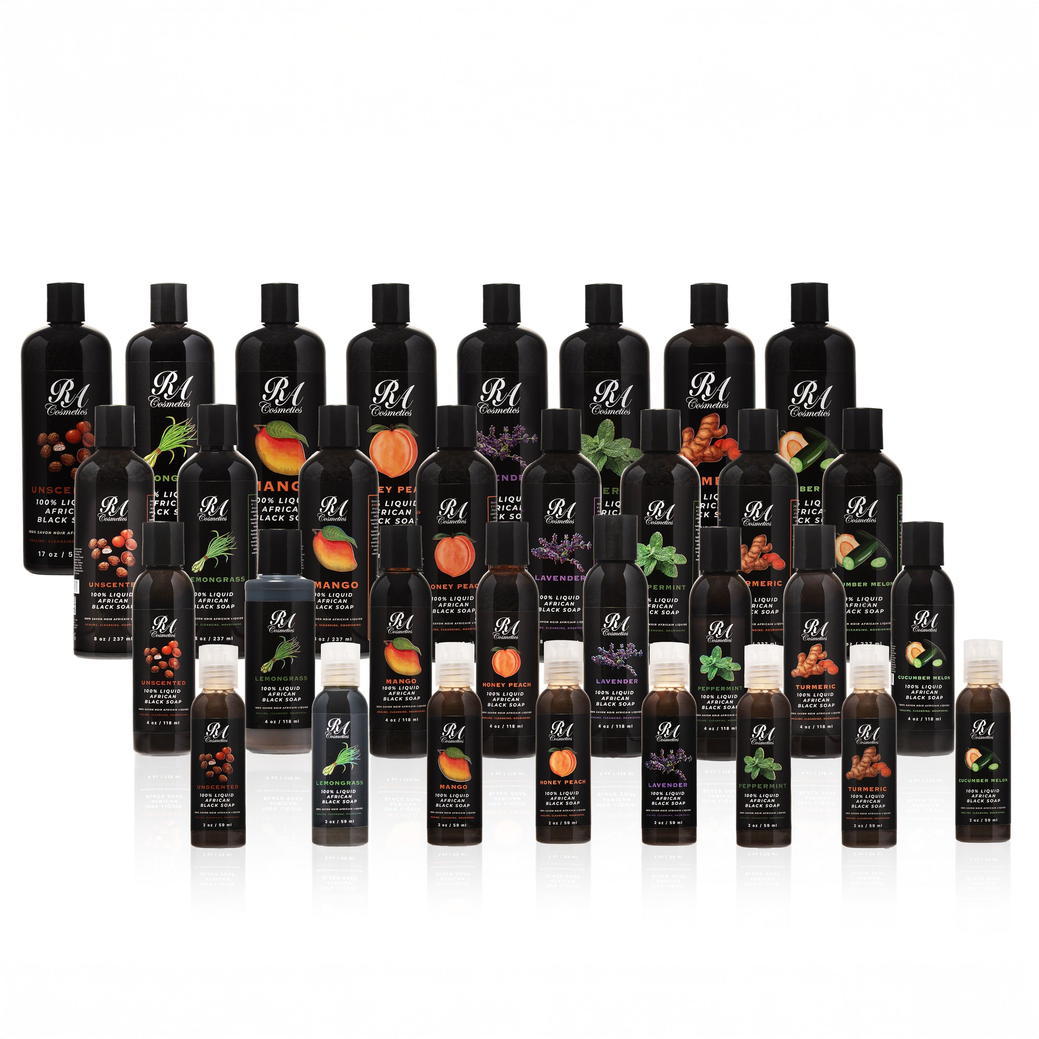 Liquid 100% African Black Soap w/ Turmeric