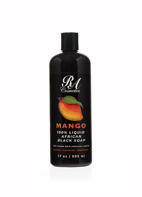 Liquid 100% African Black Soap w/ Mango