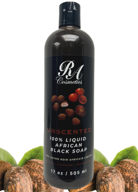 Liquid 100% African Black Soap - Unscented