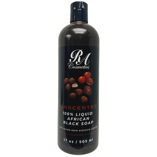 Liquid 100% African Black Soap - Unscented