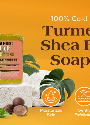 100% Turmeric & Shea Butter Healing Soap Bar