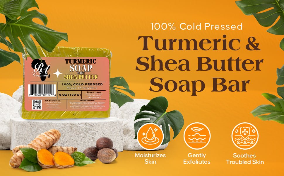 100% Turmeric & Shea Butter Healing Soap Bar