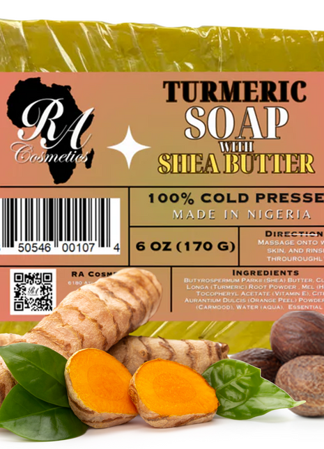 100% Turmeric & Shea Butter Healing Soap Bar