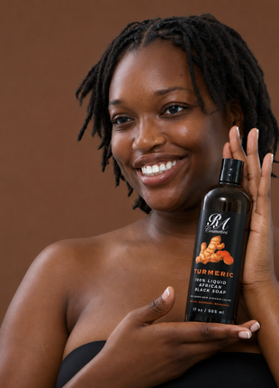 Liquid 100% African Black Soap w/ Turmeric