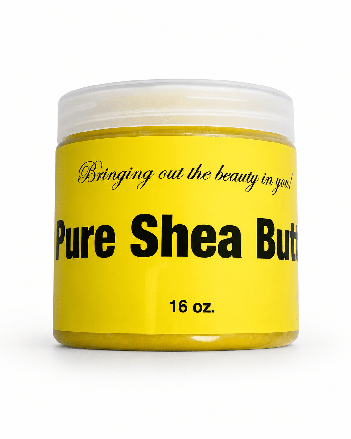 100% Natural African Shea Butter (Yellow) - Smooth & Unrefined (Leak Proof 16oz)