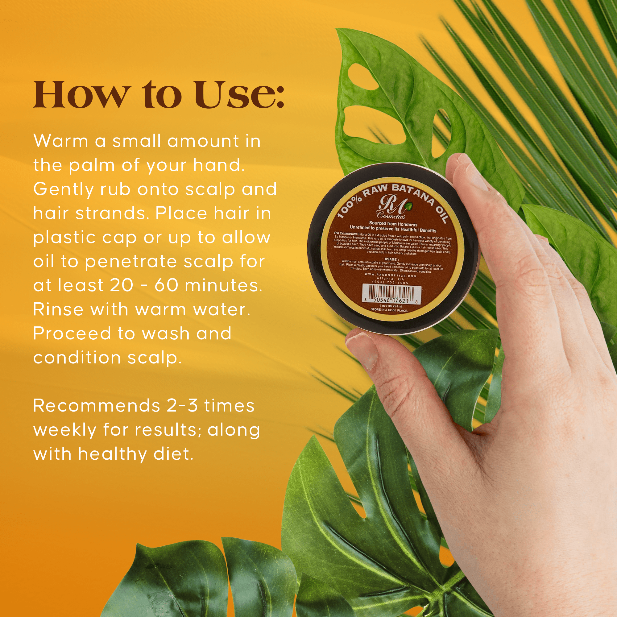 100% Raw Batana Oil for Hair Growth, Strength & Shine – Sourced from Honduras