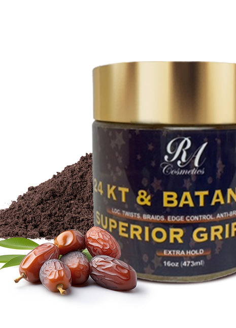 Batana Oil 24KT Gold Superior Grip Gel - Locs, Twist, Braids, Edge Control, Anti-Breakage