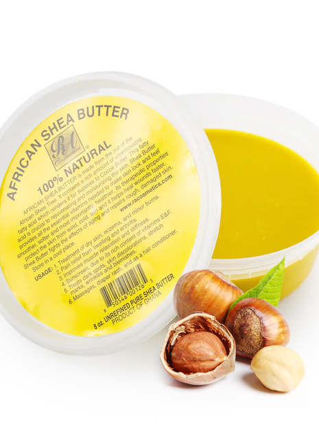 100% Natural African Shea Butter - Yellow Solid - Pure & Unrefined