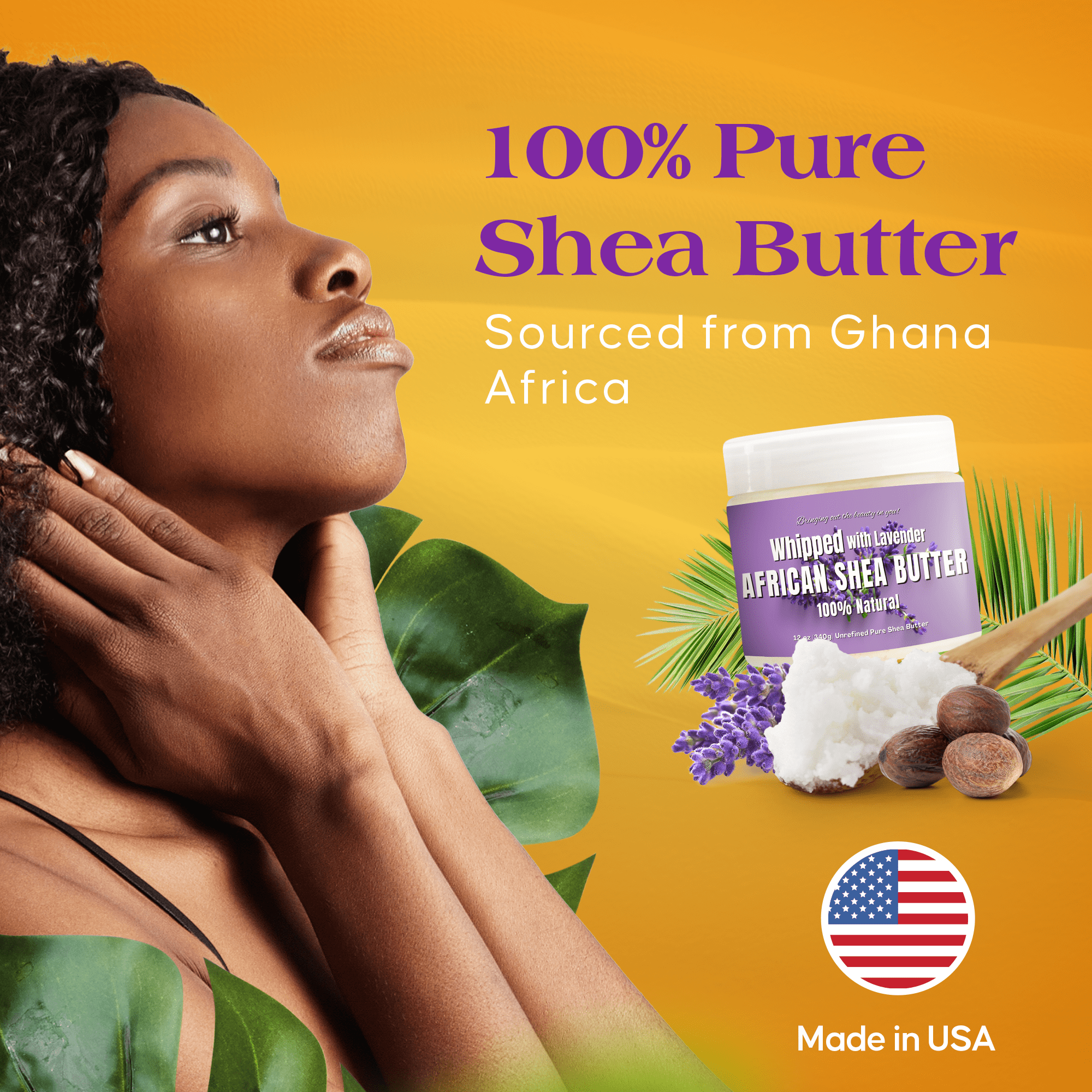 Whipped African Shea Butter w/ Lavender
