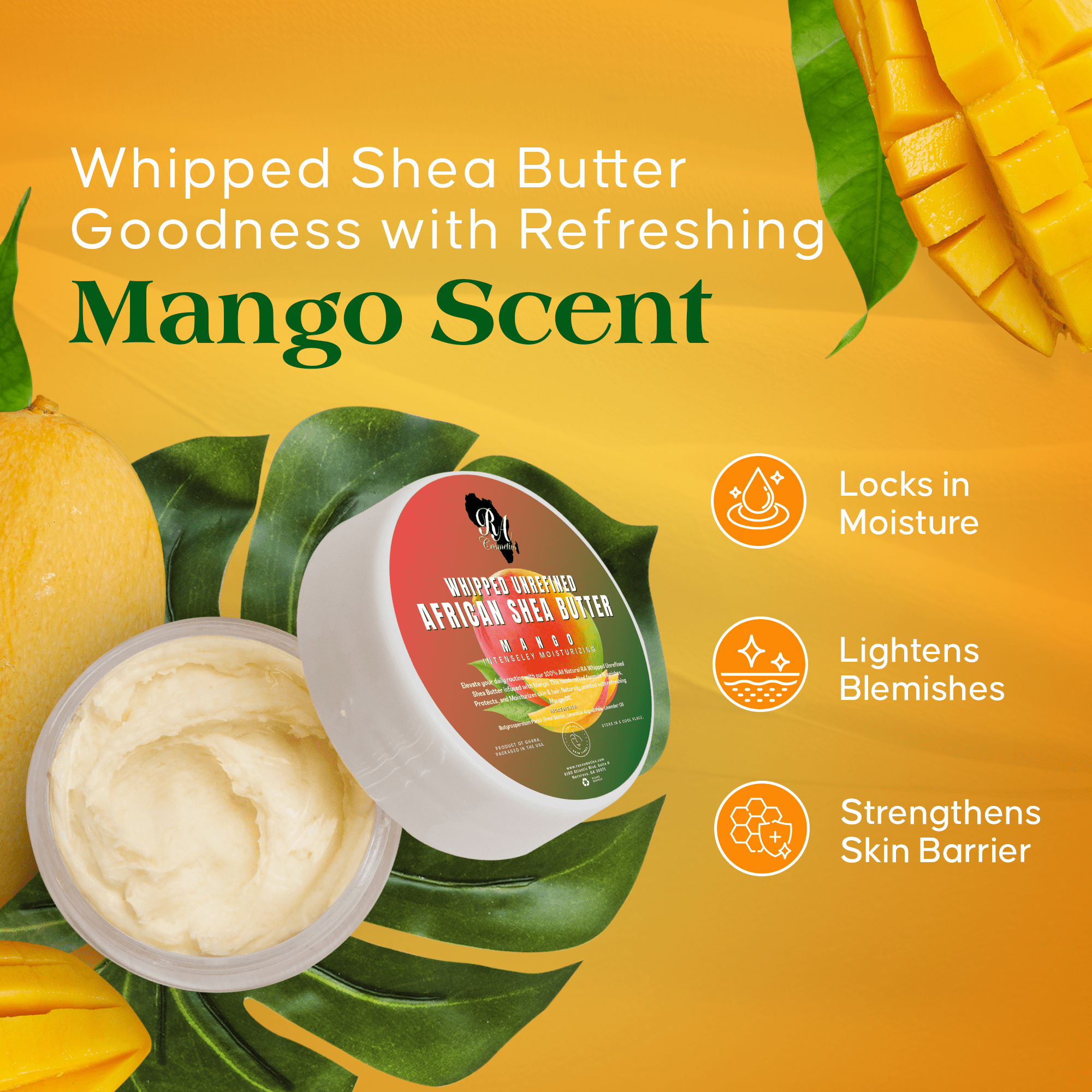 Whipped African Shea Butter w/ Mango