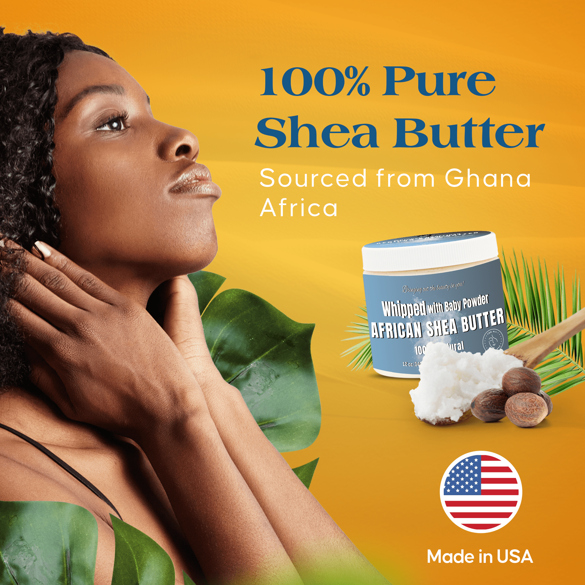 Whipped African Shea Butter w/ Baby Powder