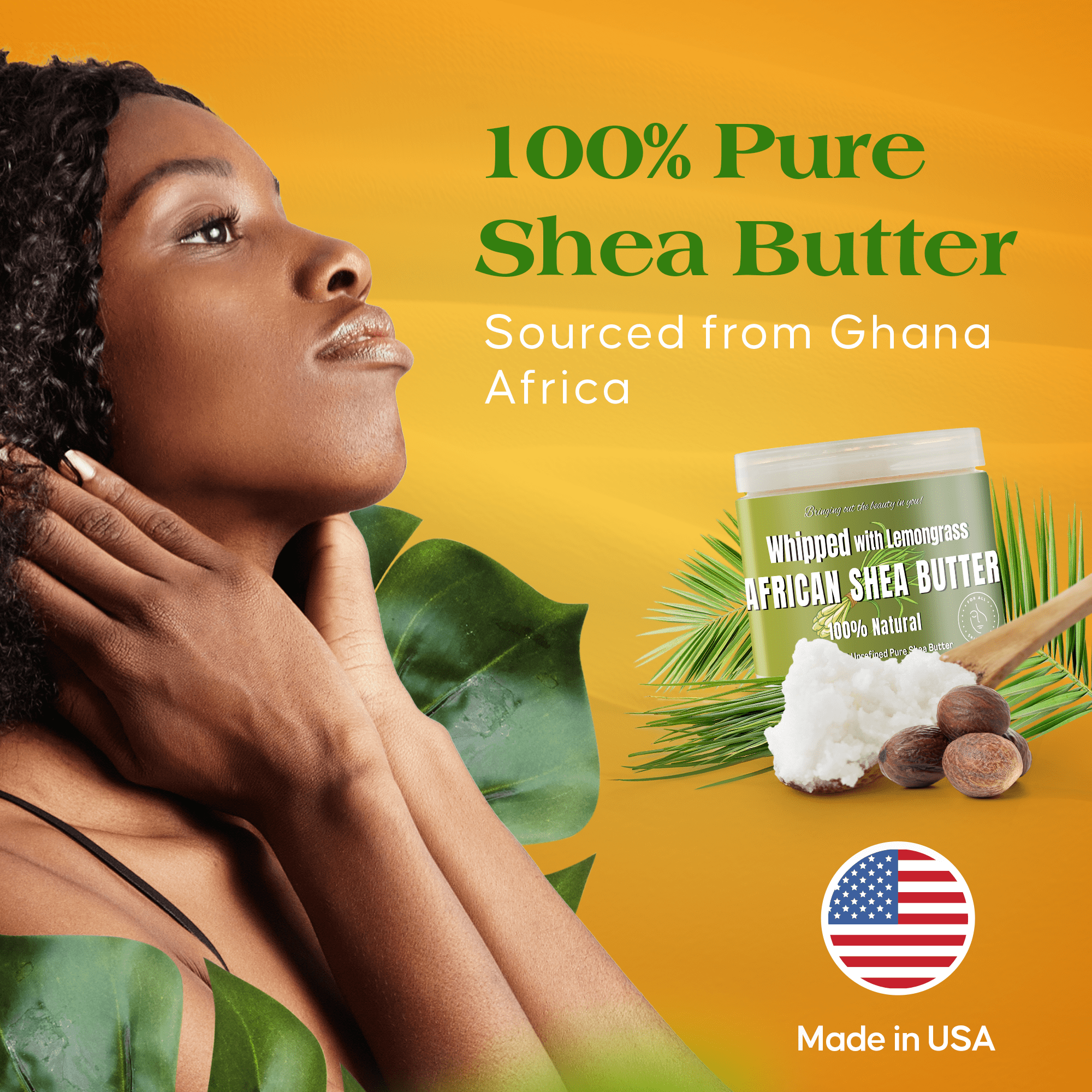 Whipped African Shea Butter w/ Lemongrass