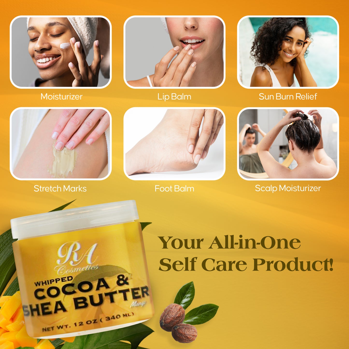 Whipped Cocoa & Shea Butter w/ Mango