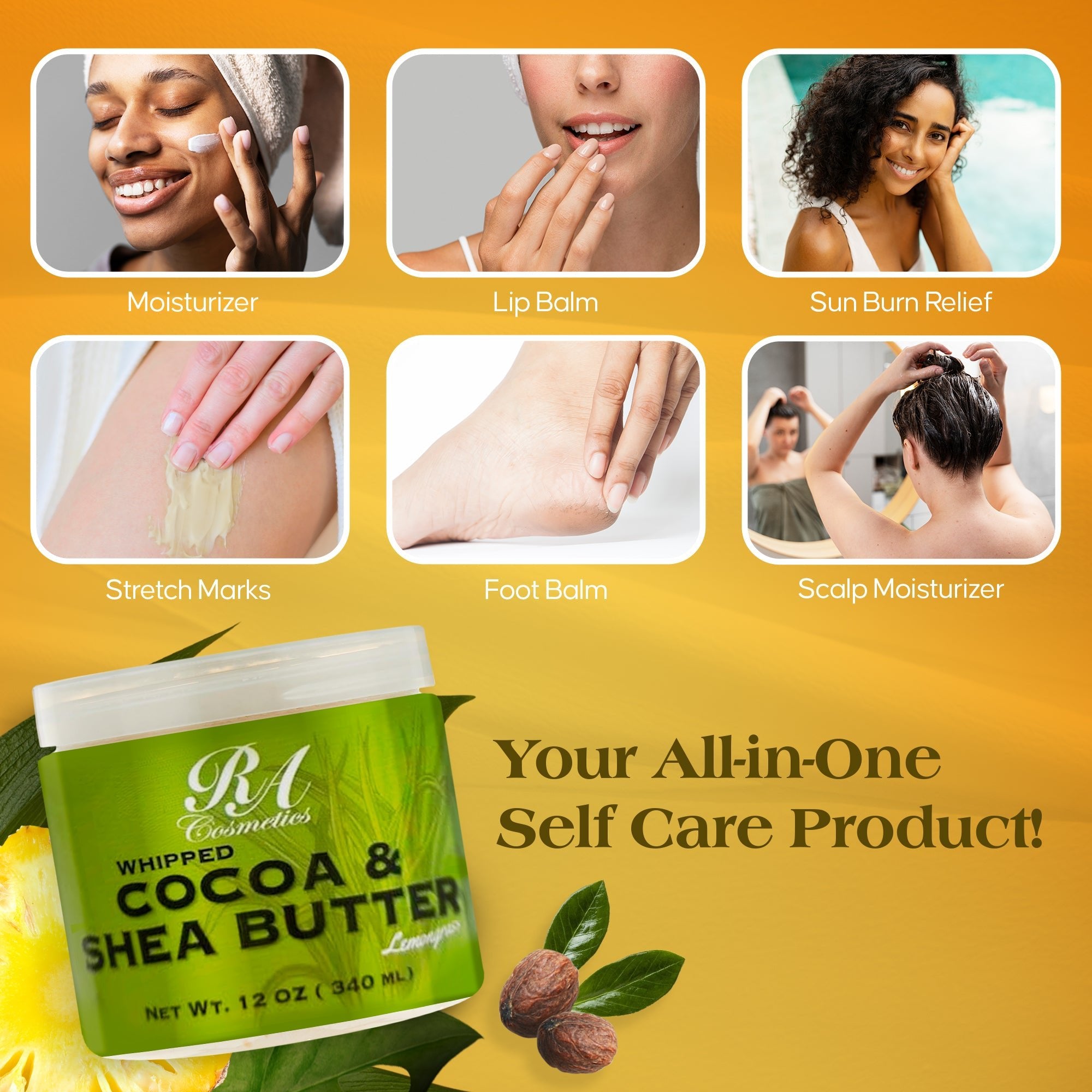 Whipped Cocoa & Shea Butter w/ Lemongrass