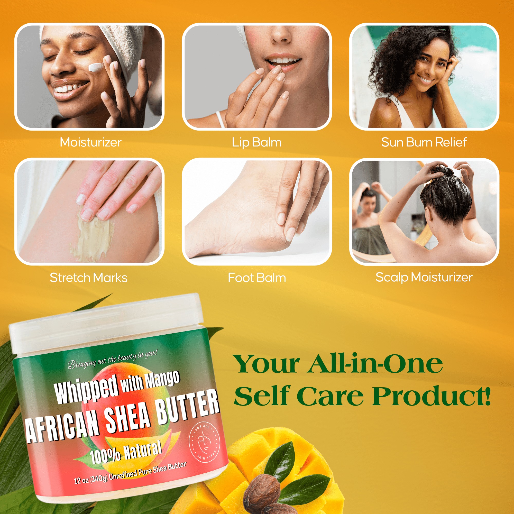 Whipped African Shea Butter w/ Mango
